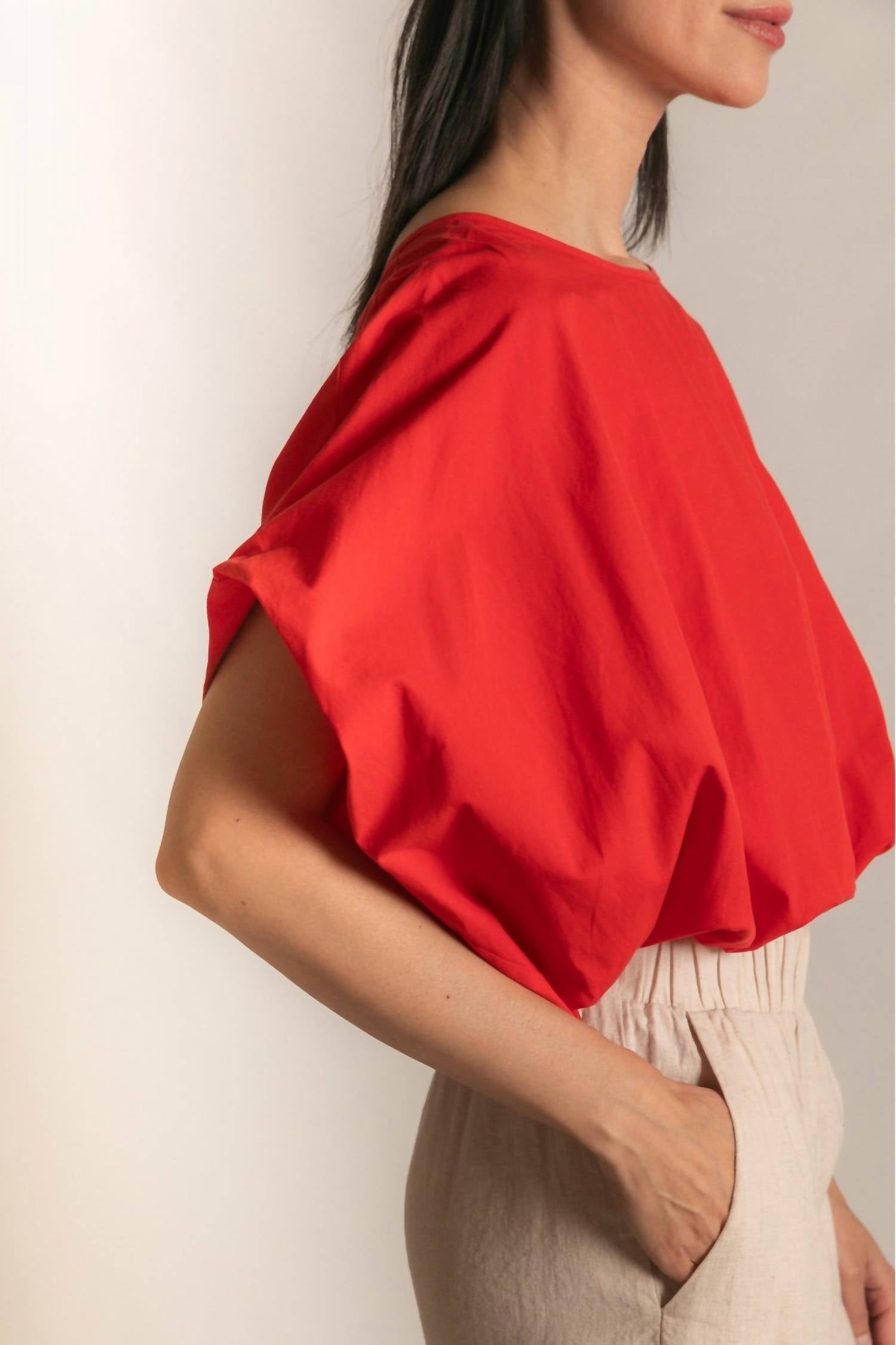 P.Cill - Billowy Poplin Top