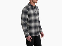 KUHL Men's Law Flannel Top in iron moutain - men's shirt - alternate view