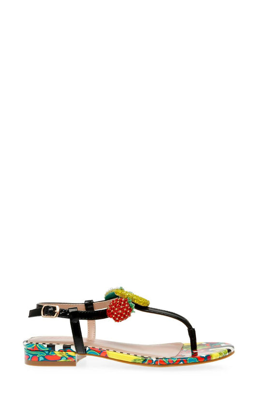 Betsey Johnson - Women's Aniston Beaded Fruit Themed Sandals