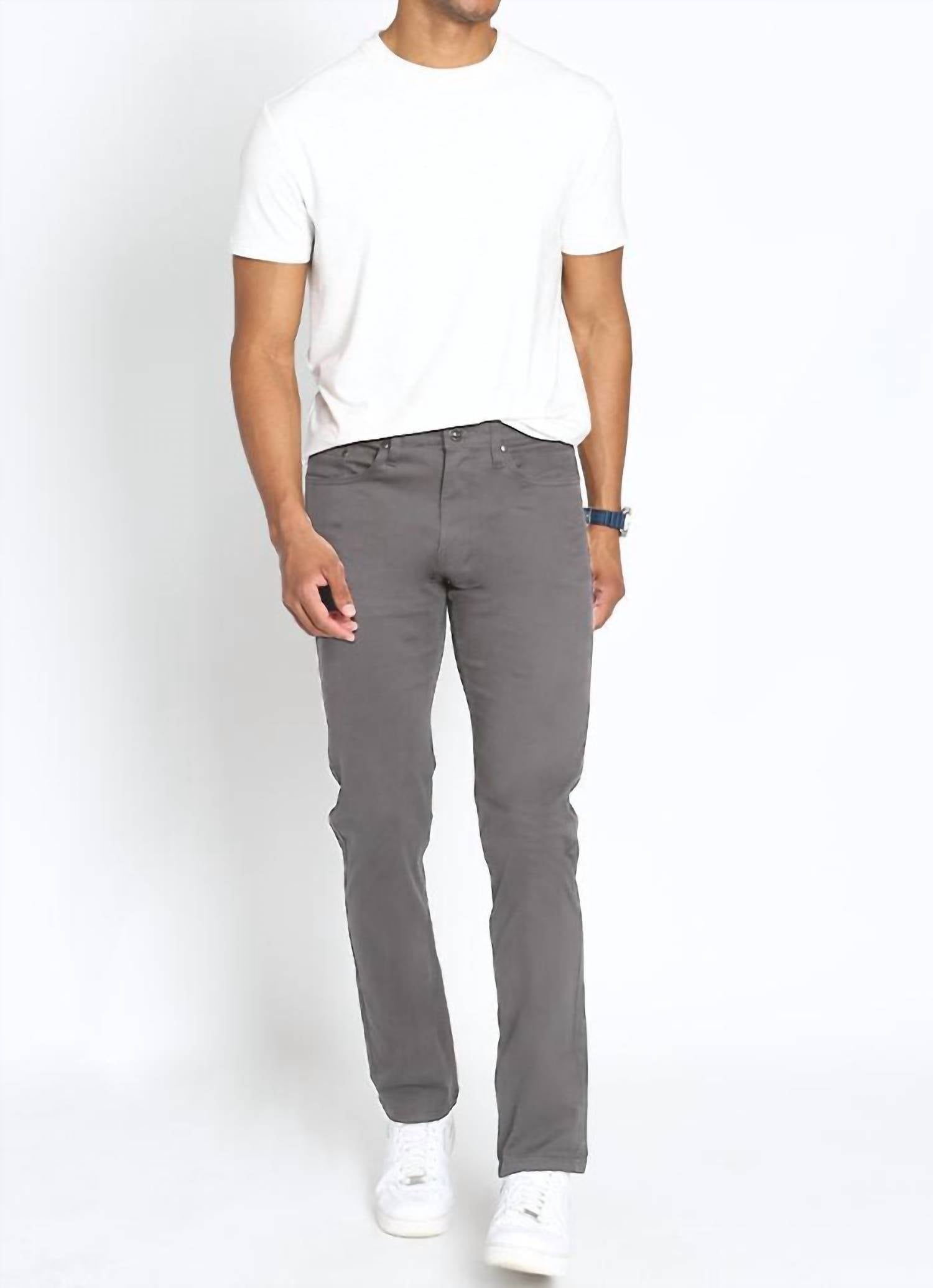 Jachs New York - Straight Fit Stretch Sateen 5 Pocket Pants
