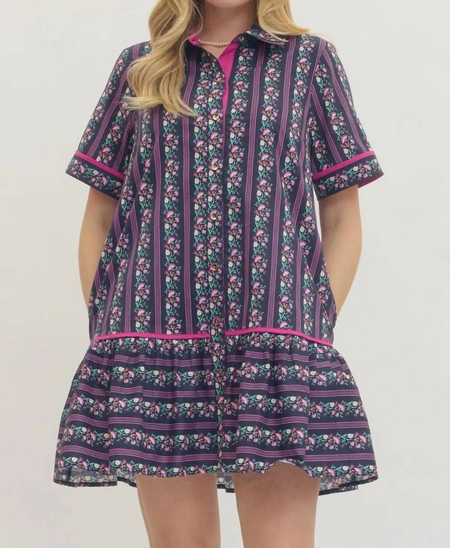 Entro - Nori Floral Mini Dress