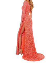 Rachel Allan - Long Sleeve Maxi Dress