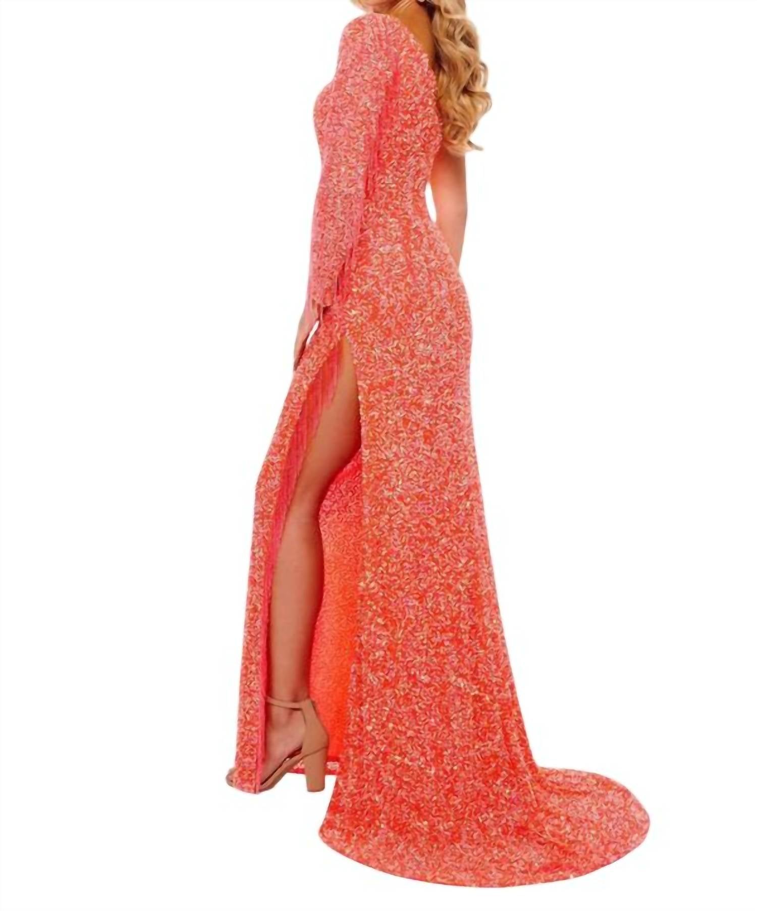 Rachel Allan - Long Sleeve Maxi Dress
