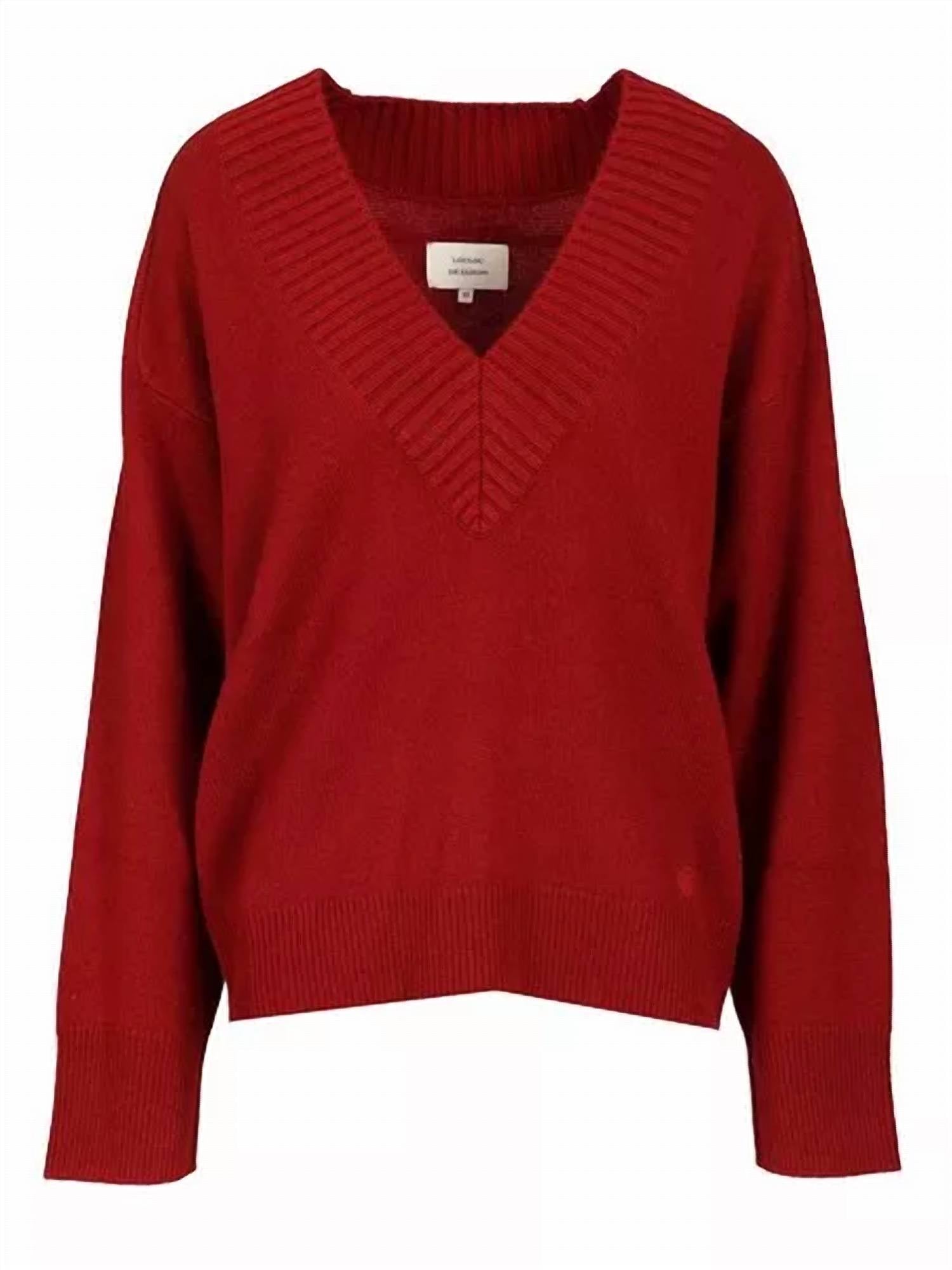 Loulou De Saison - Sage Cashmere V Neck Sweater