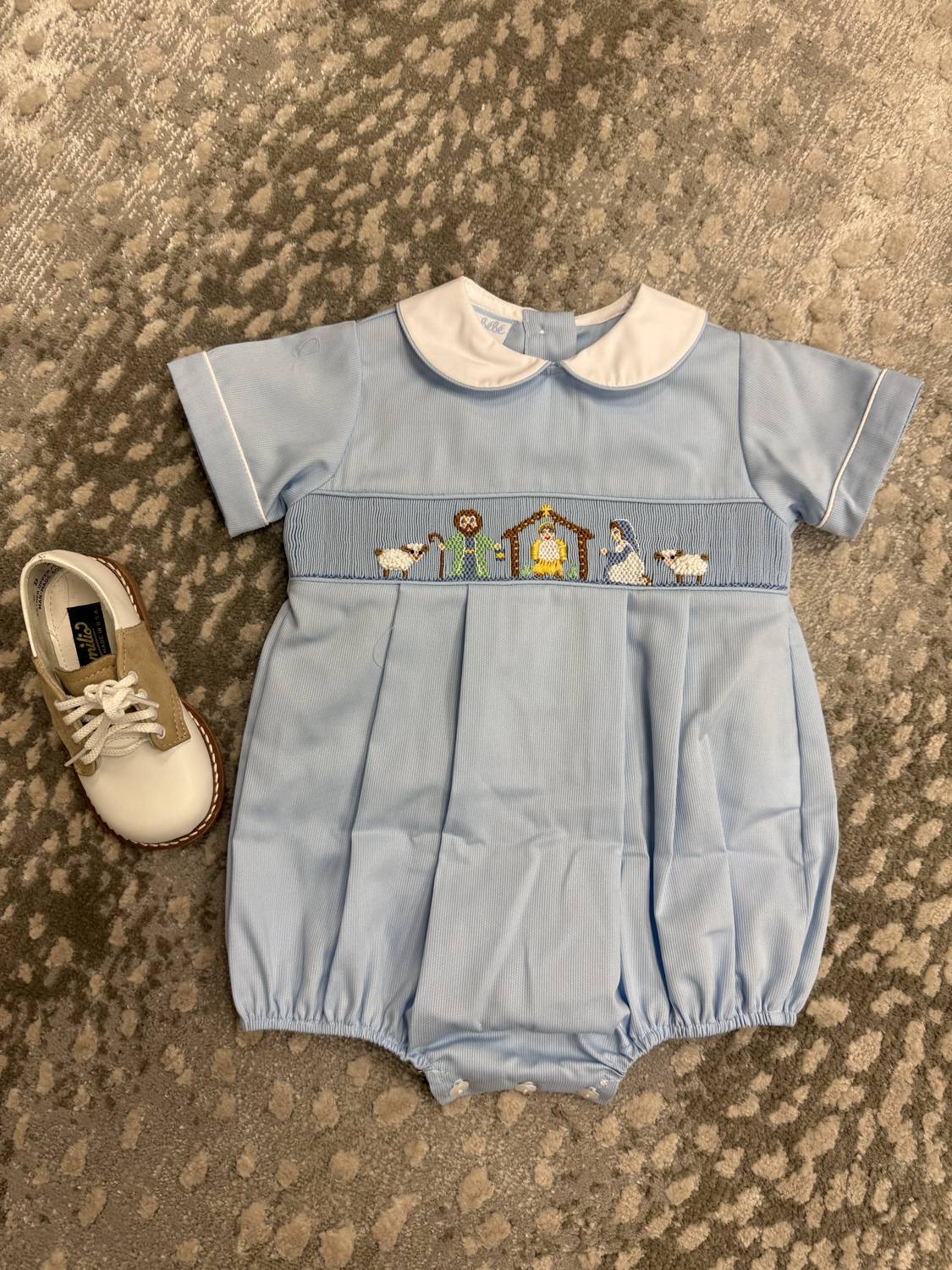 Petit Bebe - Boy's Nativity Bubble Romper