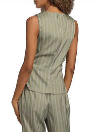 Ramy Brook - Veronika Striped Draped Sleeveless Top