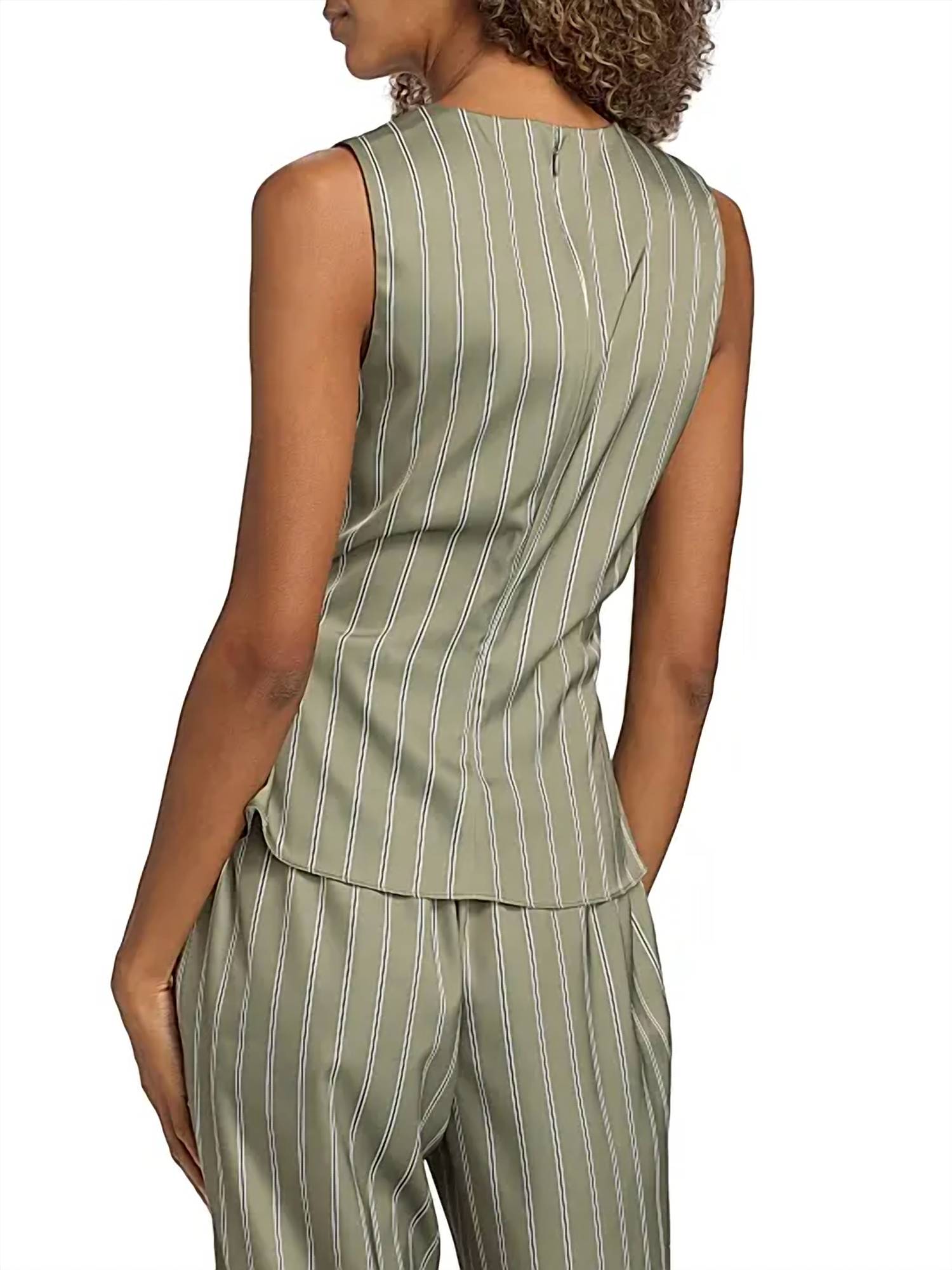 Ramy Brook - Veronika Striped Draped Sleeveless Top