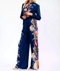 Little Secret Of Mine - Tropical Leaf Pant Set