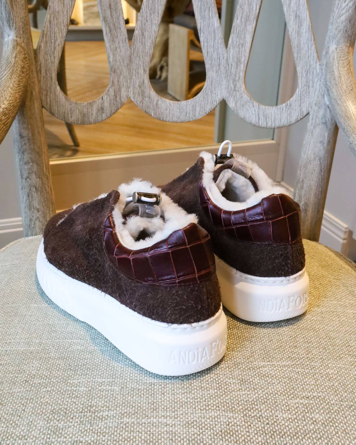Andia Fora - Women's Bear Suede Slip On Sneaker
