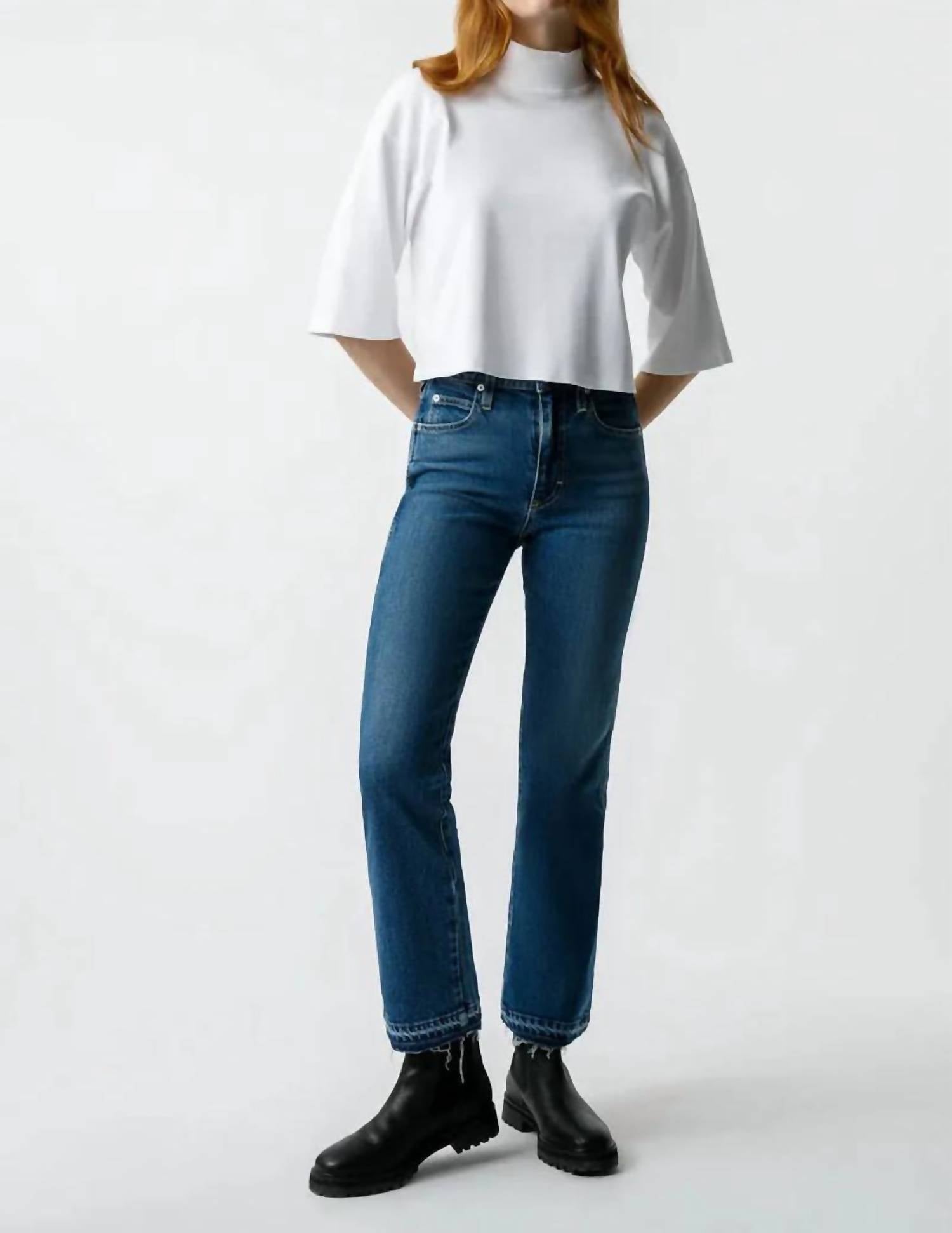 AMO Bella Crop Jeans in crush - women's jeans
