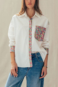 Urban Daizy - Spring Garden Classic Button-up Shirt