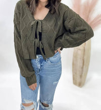 Mikarose - Knotted Knit Cardigan