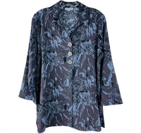 Habitat - Crinkle Three Button Tunic