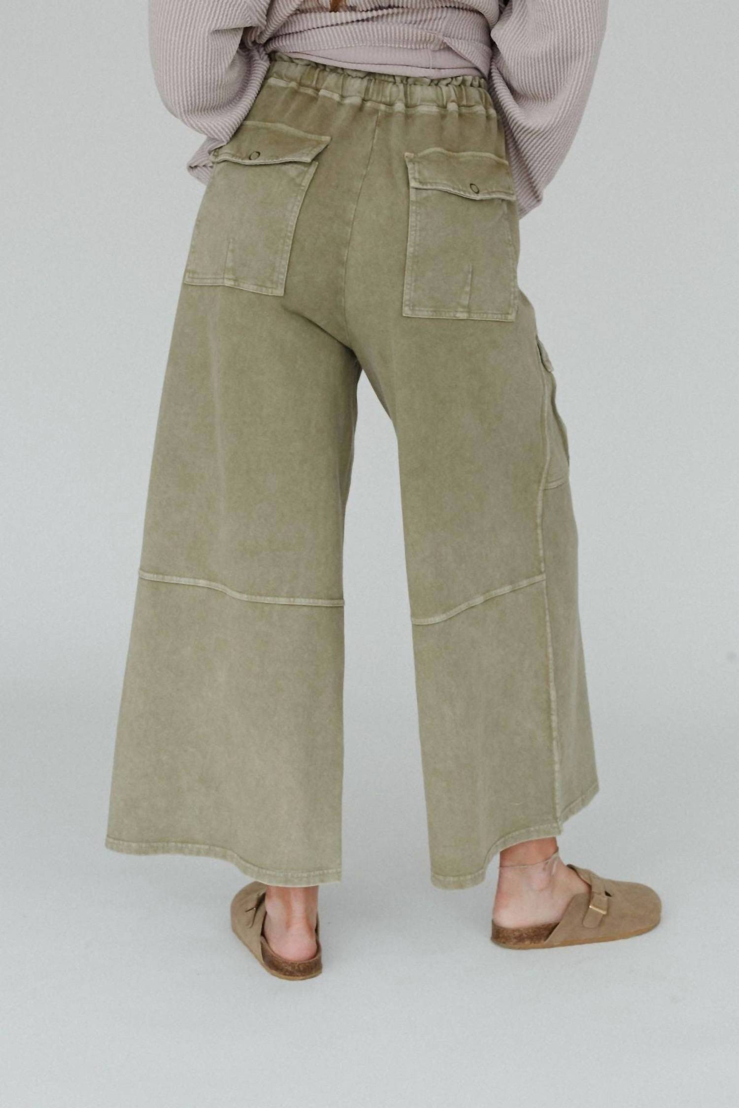 Three Bird Nest - Cargo Wide Leg Pants
