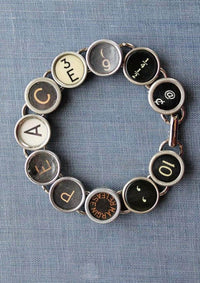 Joy Sparks Designs - Women's Peace Typewriter Key Bracelet