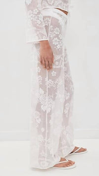 Loveshackfancy - Womne's Jessia Lace Cover-up Pants