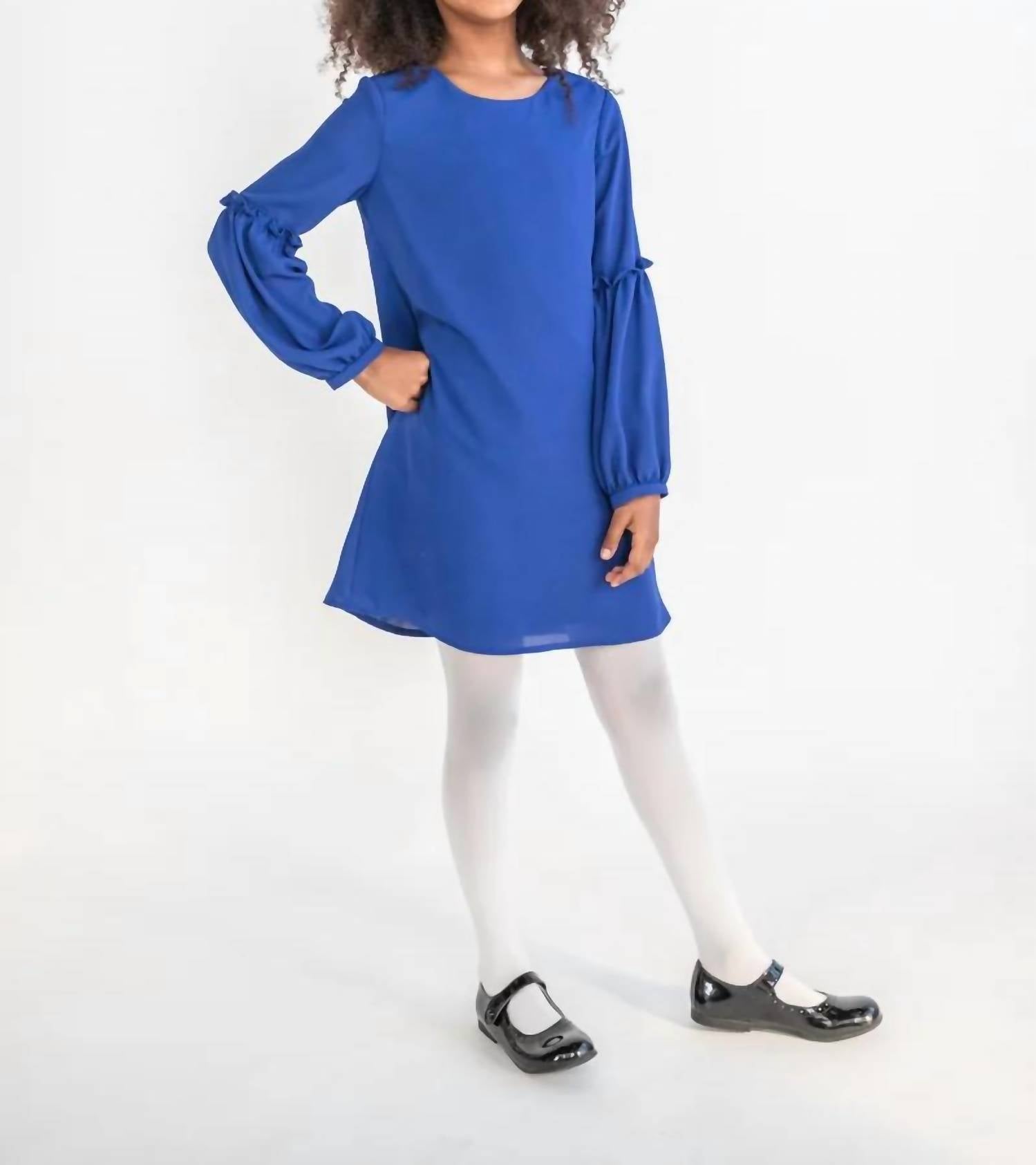 Florence Eiseman - Girls Chiffon Long Sleeve Dress