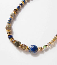 Anne Vaughan Women's Moon Shell And Gemstone Necklace in blue - women's jewelry - alternate view
