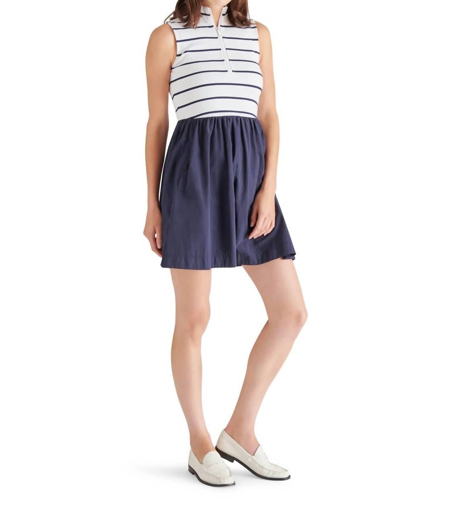 STEVE MADDEN Women's Lyon Dress in navy stripe - women's dress - view 5