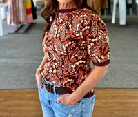 Strut & Bolt - Intarsia Paisley Sweater