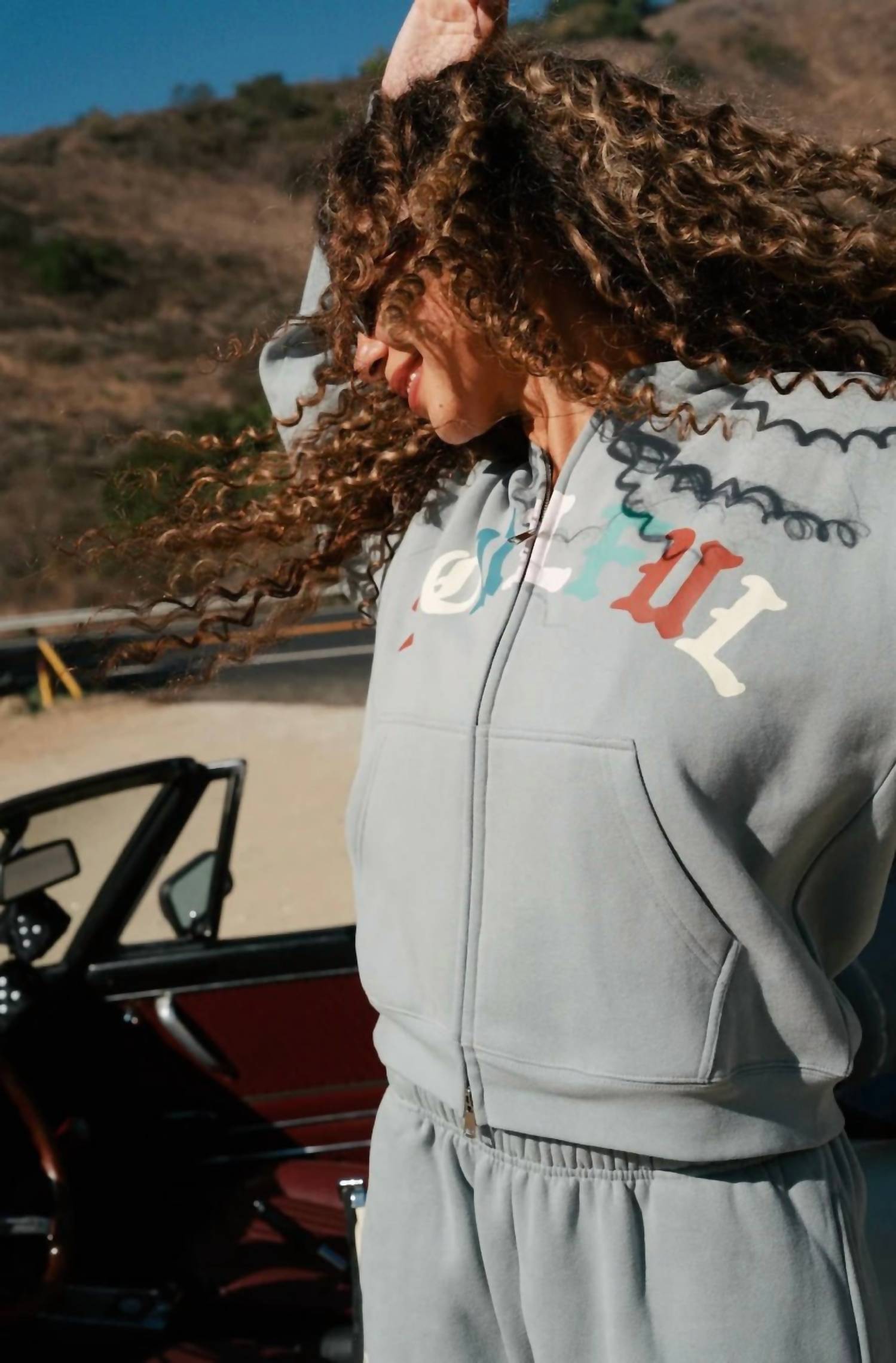 The Mayfair Group - Soulful Two-way Zip-up Hoodie