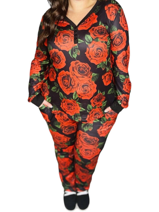 Shirley Stone - Rose Pajama Set