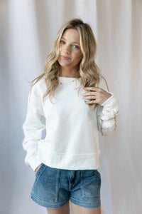 Vintage Havana - Sundrift Crochet Sweatshirt