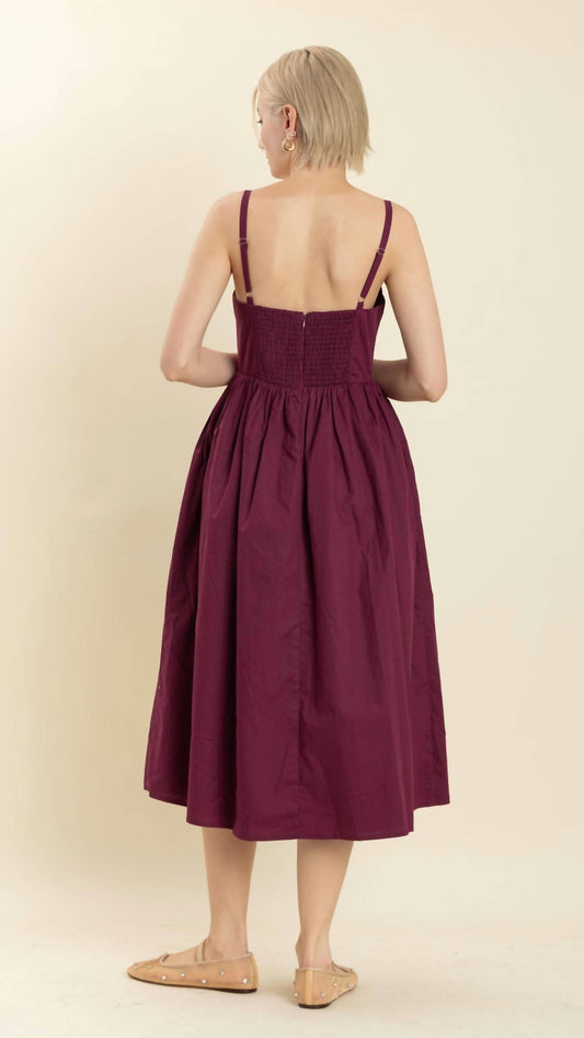 Aureum - Berry Midi Dress