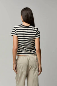 Asher - Rylee Striped Short Sleeve Baby Tee