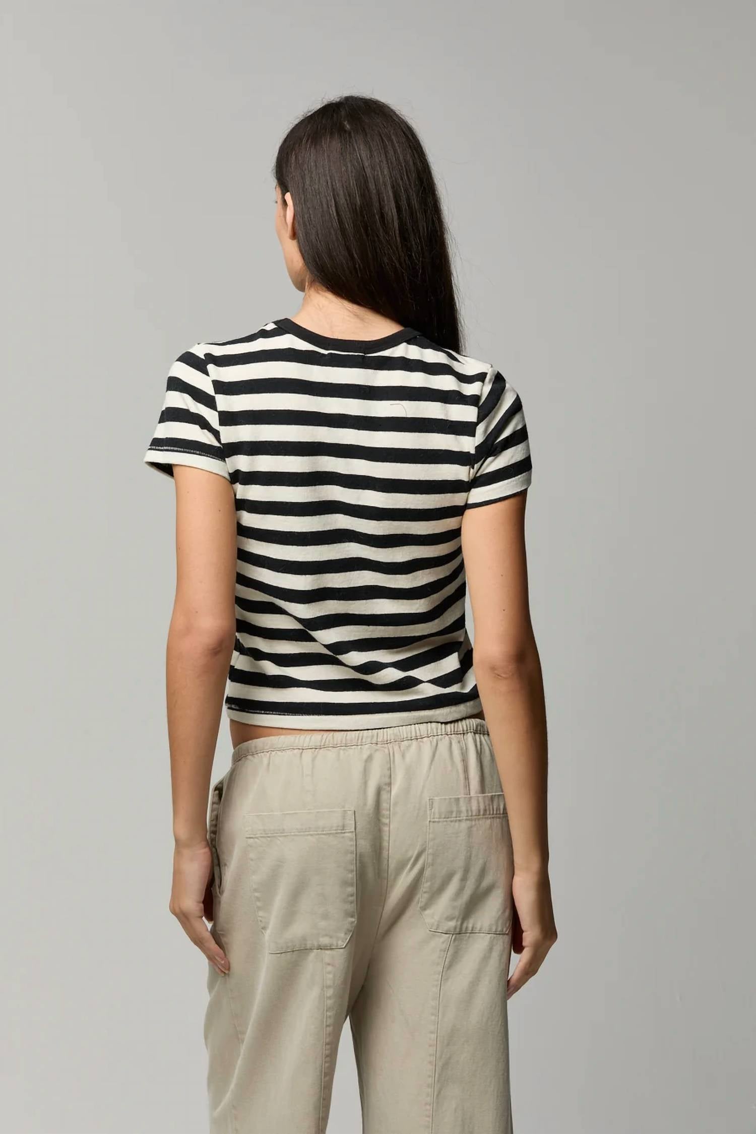 Asher - Rylee Striped Short Sleeve Baby Tee