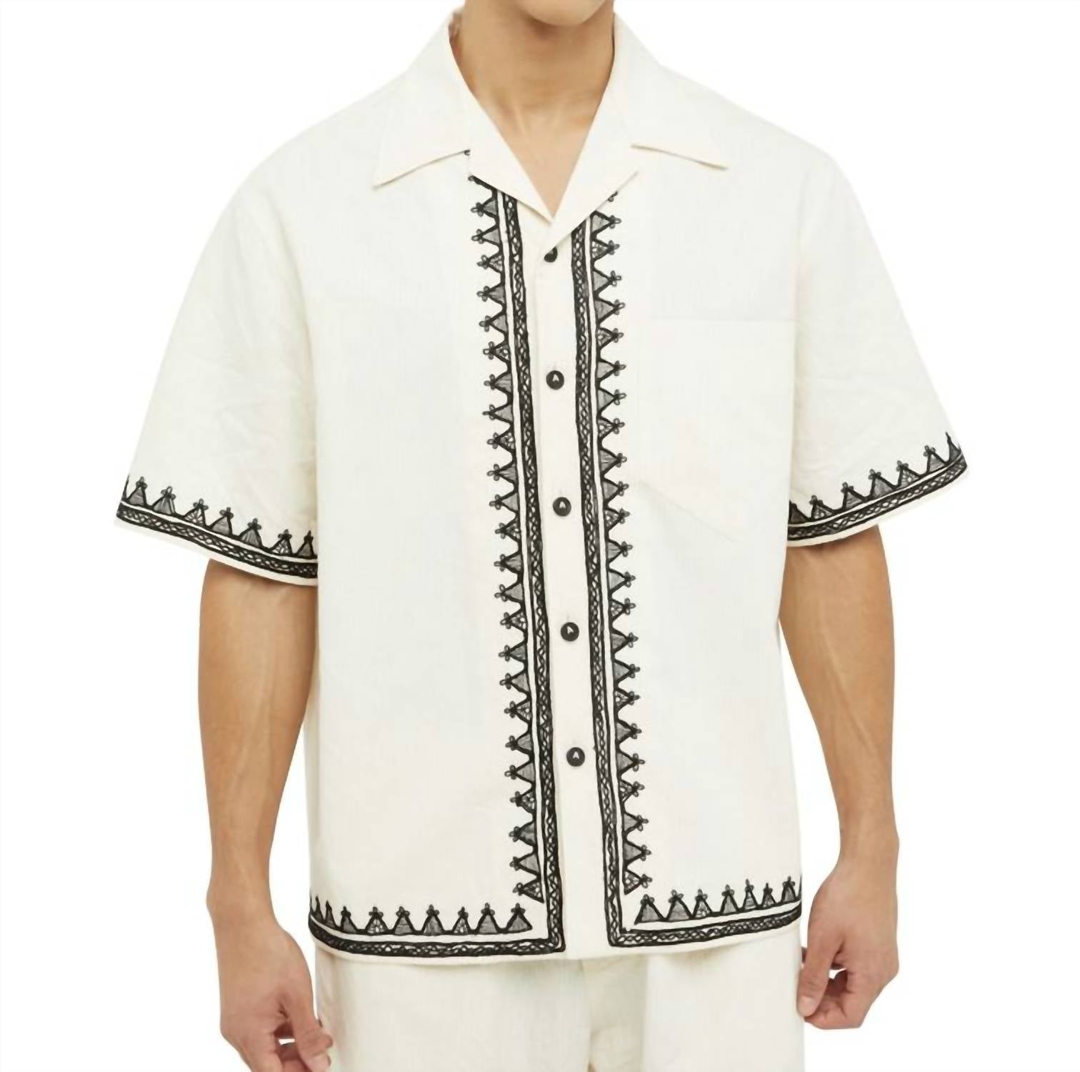 Alanui - Akasha Short Sleeve Canvas Shirt