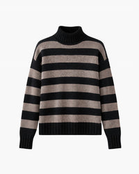 Jumper1234 - Stripe Breton Turtleneck Sweater