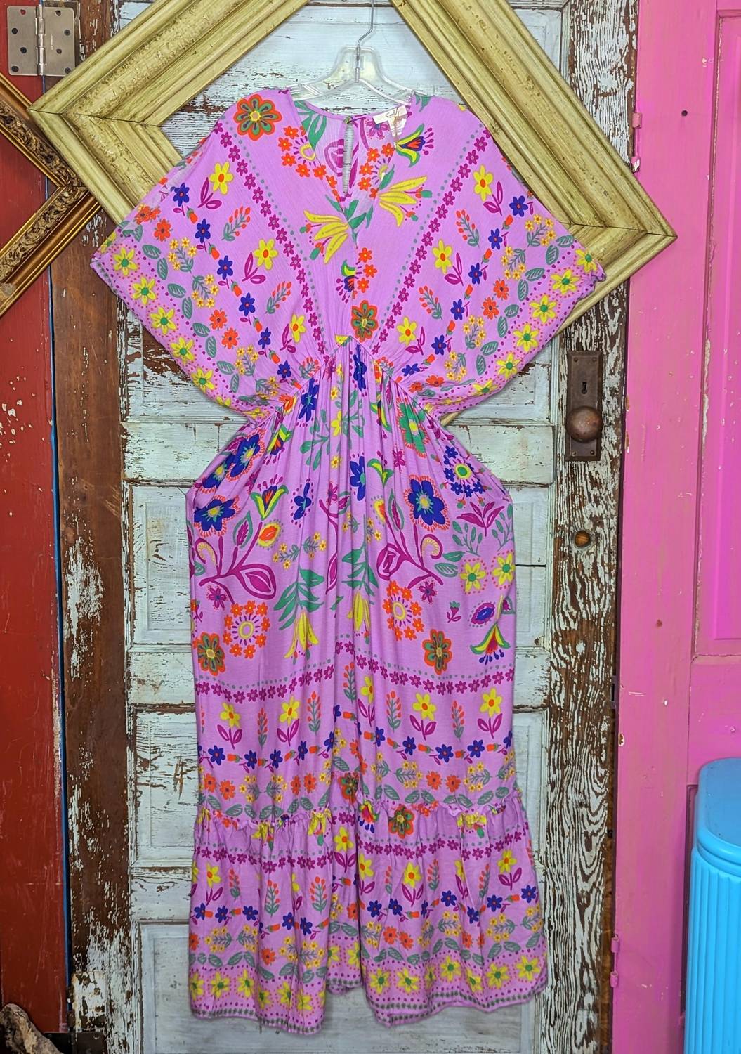 Easel - Dolman Sleeve Maxi dress