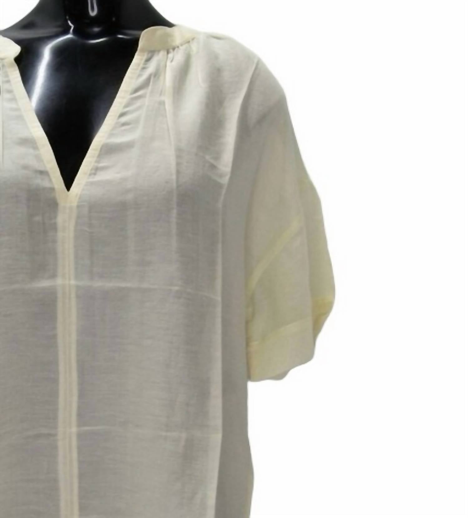 Ese O Ese - Women’s Marrakech V-neck Sheer Cotton Top