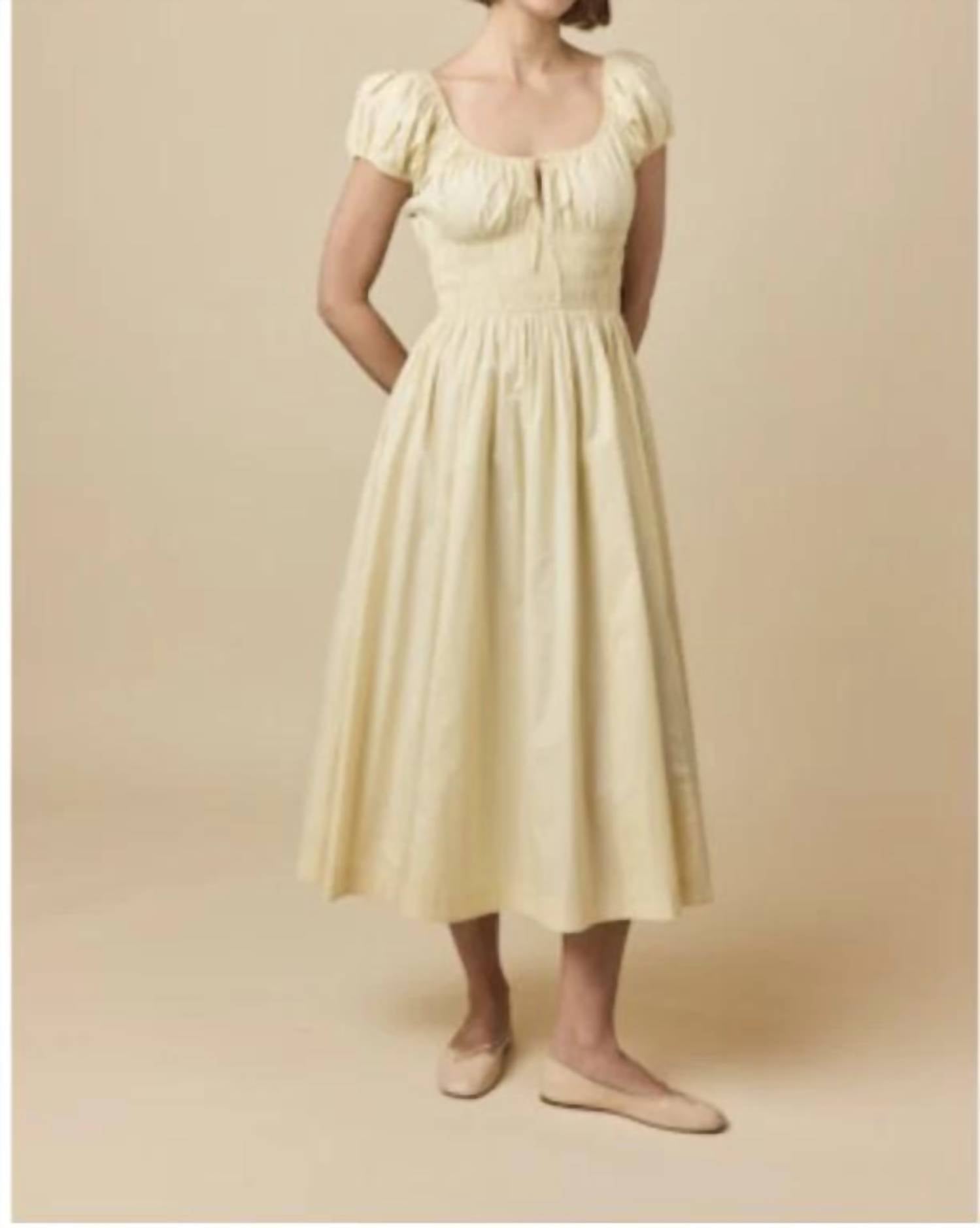 Dôen - Smocked Midi Dress