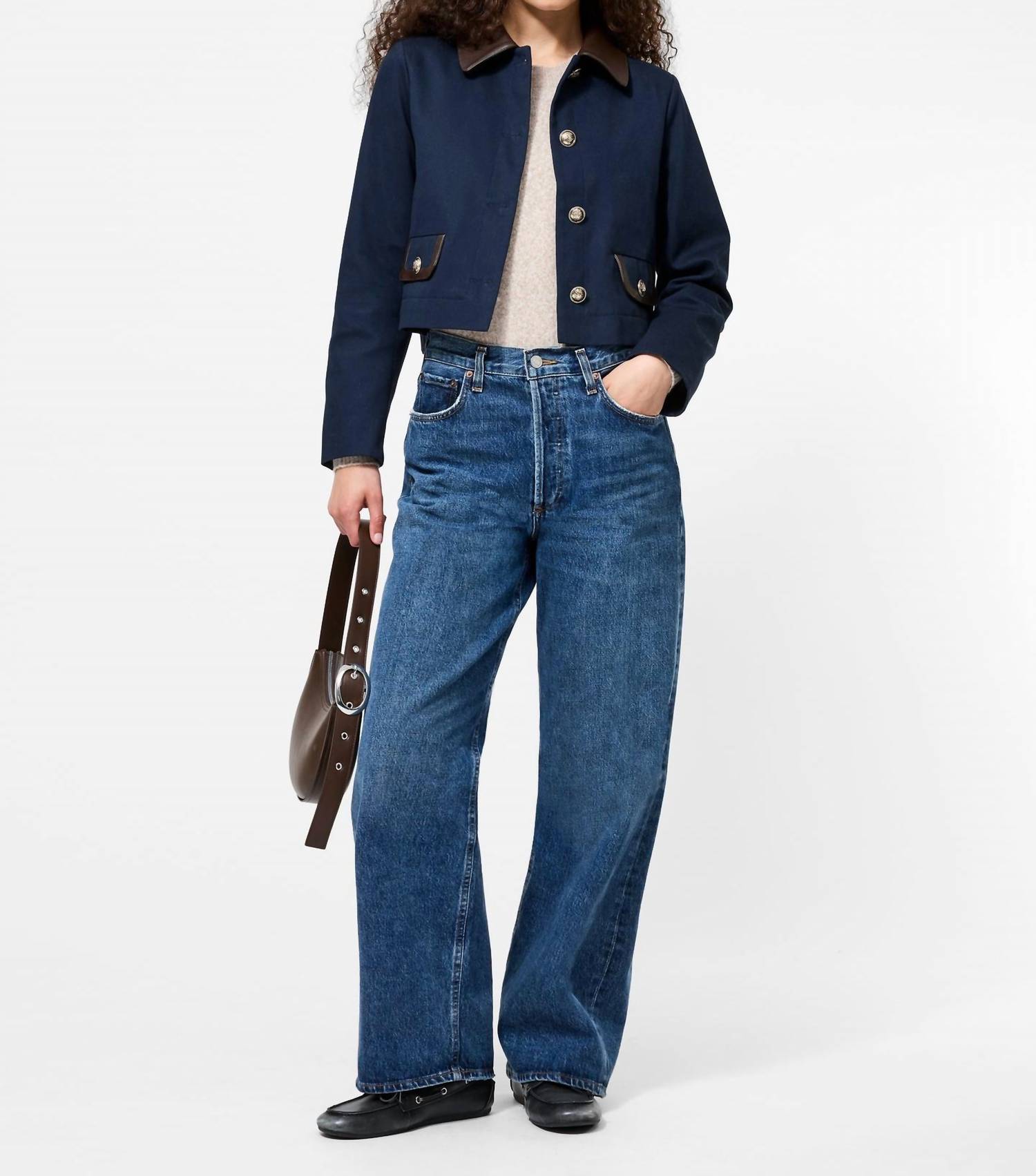 French Connection - Contrast Trim Two Pocket Jacket