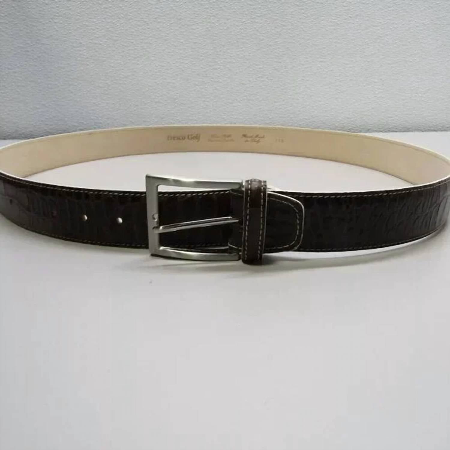 Fresco Golf - Men's Leather Alligator Embossed Belt