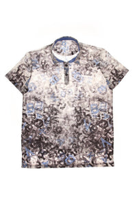 Eight X - Falling Letters Print Polo Shirt