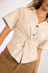 Sage The Label - Twisted Leather Top