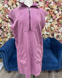 Entro - Women's Sleeveless Dress With Pockets