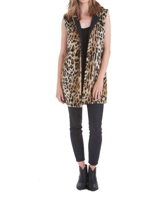 Ariah Animal Print Faux Vest