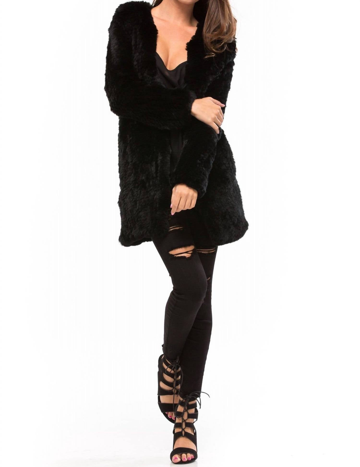 H Brand - Huxley Rabbit Fur Jacket