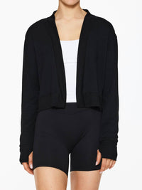 SPLITS59 Suzan Cardigan in black - women's cardigan