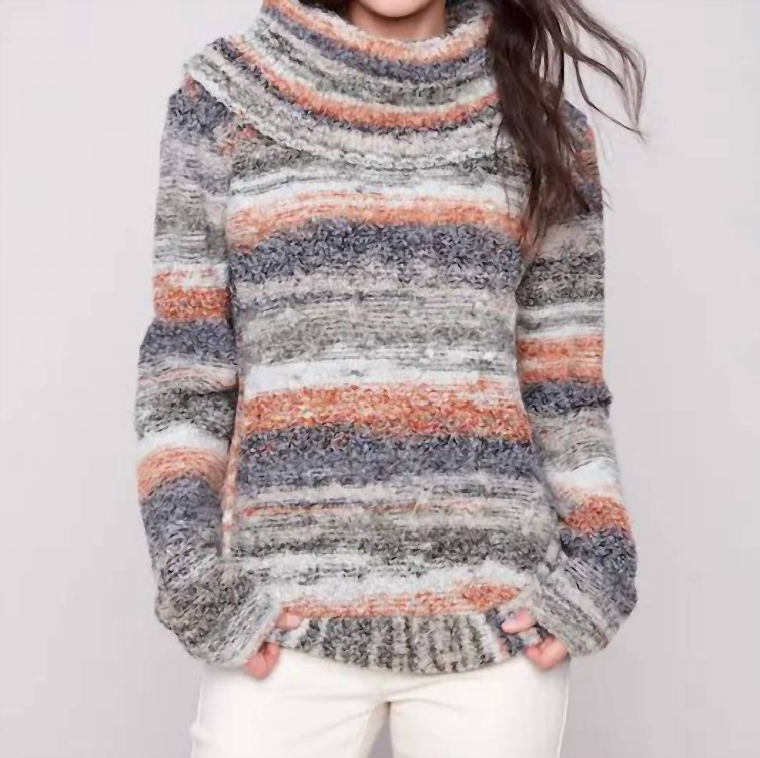 Charlie B - Women's Cowl Neck Sweater