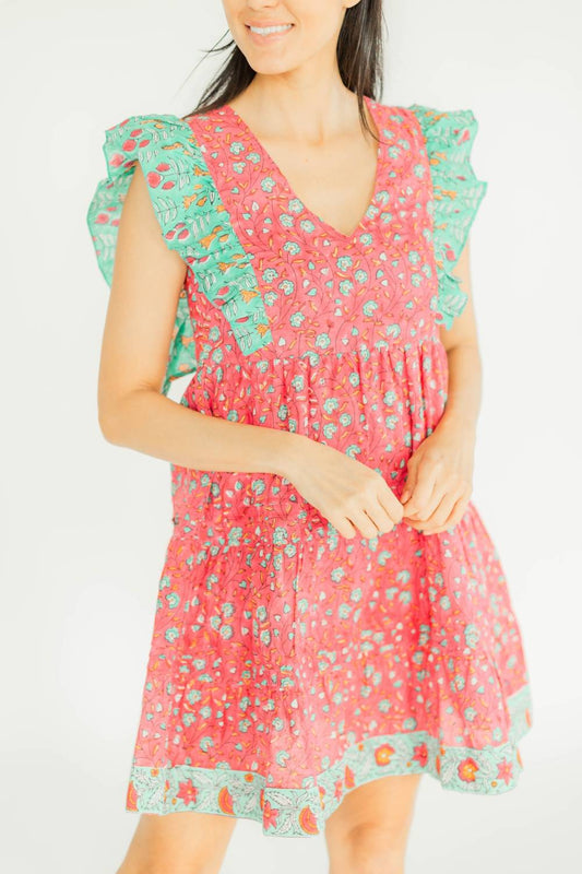 Victoria Dunn - Posey V-neck Mini Dress