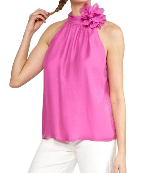 Entro - Colette Flower Accent Halter Top