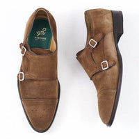 Pastori - Men's Romulus Suede Monk Strap Shoe