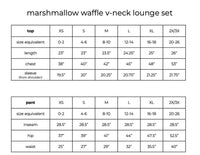 Softies - Marshmallow Waffle V-neck Lounge Set