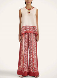 La Doublej - Palazzo Silk Twill Pants