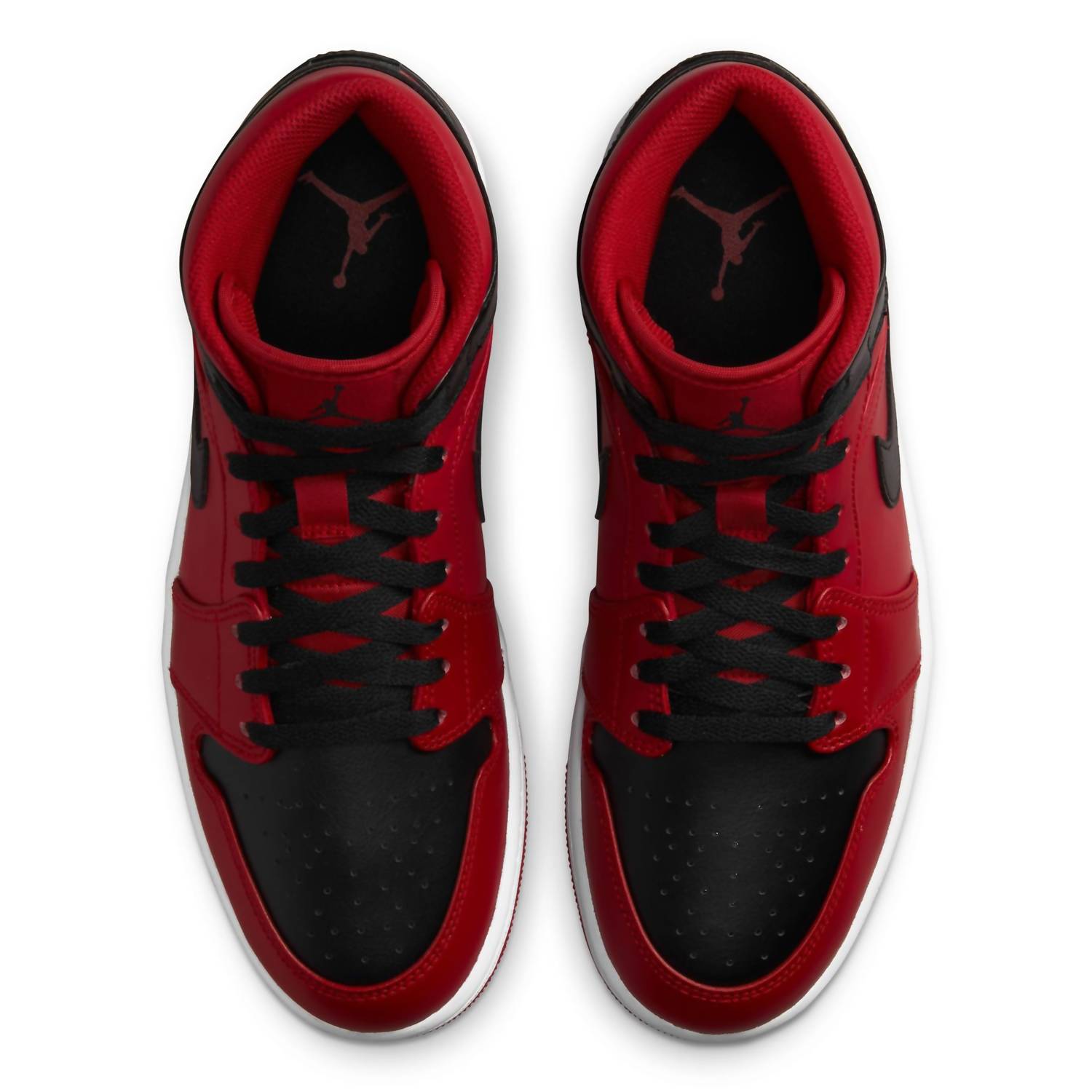 Air Jordan Men's 1 Mid Shoes in red black - men's sneaker - view 5